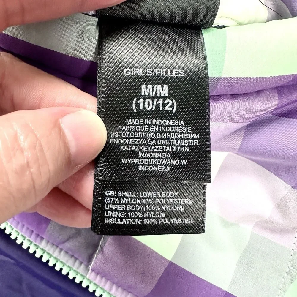 The North Face length plaid mark